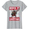 imageMarvel Guardians Of The Galaxy Rocket Rock It This Christmas TShirtHeather Grey