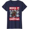 imageMarvel Guardians Of The Galaxy Rocket Rock It This Christmas TShirtNavy Blue