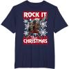 imageMarvel Guardians Of The Galaxy Rocket Rock It This Christmas TShirtNavy Blue