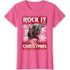 imageMarvel Guardians Of The Galaxy Rocket Rock It This Christmas TShirtPink Heather