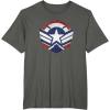 imageThe Falcon and the Winter Soldier Captain America Star Icon TShirtAsphalt Grey