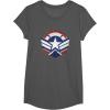 imageThe Falcon and the Winter Soldier Captain America Star Icon TShirtAsphalt Grey