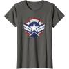 imageThe Falcon and the Winter Soldier Captain America Star Icon TShirtAsphalt Grey