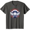 imageThe Falcon and the Winter Soldier Captain America Star Icon TShirtAsphalt Grey