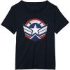 imageThe Falcon and the Winter Soldier Captain America Star Icon TShirtBlack