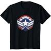 imageThe Falcon and the Winter Soldier Captain America Star Icon TShirtBlack