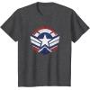 imageThe Falcon and the Winter Soldier Captain America Star Icon TShirtDark Heather Grey