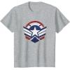 imageThe Falcon and the Winter Soldier Captain America Star Icon TShirtHeather Grey
