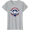 imageThe Falcon and the Winter Soldier Captain America Star Icon TShirtHeather Grey