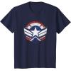 imageThe Falcon and the Winter Soldier Captain America Star Icon TShirtNavy Blue