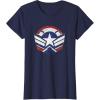 imageThe Falcon and the Winter Soldier Captain America Star Icon TShirtNavy Blue