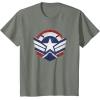 imageThe Falcon and the Winter Soldier Captain America Star Icon TShirtOlive Heather