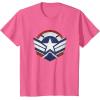 imageThe Falcon and the Winter Soldier Captain America Star Icon TShirtPink Heather