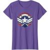 imageThe Falcon and the Winter Soldier Captain America Star Icon TShirtPurple Heather