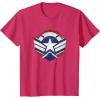 imageThe Falcon and the Winter Soldier Captain America Star Icon TShirtRed Heather