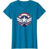 imageThe Falcon and the Winter Soldier Captain America Star Icon TShirtSapphire Blue