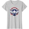 imageThe Falcon and the Winter Soldier Captain America Star Icon TShirtSilver Grey