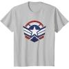 imageThe Falcon and the Winter Soldier Captain America Star Icon TShirtSilver Grey