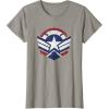 imageThe Falcon and the Winter Soldier Captain America Star Icon TShirtSlate Grey
