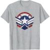 imageThe Falcon and the Winter Soldier Captain America Star Icon TShirtHeather Grey