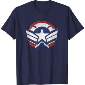 imageThe Falcon and the Winter Soldier Captain America Star Icon TShirtNavy Blue