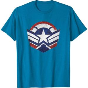 imageThe Falcon and the Winter Soldier Captain America Star Icon TShirtSapphire Blue