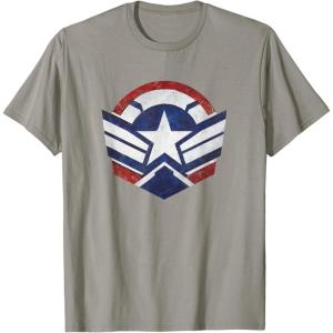 imageThe Falcon and the Winter Soldier Captain America Star Icon TShirtSlate Grey