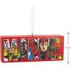 imageHallmark Marvel Comics Heroes and Villains Logo Resin Christmas OrnamentHeroes  Villains