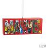 imageHallmark Marvel Comics Heroes and Villains Logo Resin Christmas OrnamentHeroes  Villains