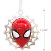 imageHallmark Marvel SpiderMan Face on Web Christmas Ornament MetalSpiderMan Metal
