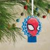 imageHallmark Marvel SpiderMan Face on Web Christmas Ornament MetalSpiderMan with Lights