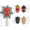 imageHallmark Marvel Super Heroes Mini Christmas Ornaments Shatterproof Set of 6Mini Tree Topper with Ornaments