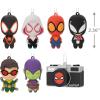 imageHallmark Marvel Super Heroes Mystery Christmas Ornaments Set of 2 ShatterproofSpiderMan Mystery