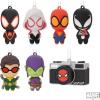 imageHallmark Marvel Super Heroes Mystery Christmas Ornaments Set of 2 ShatterproofSpiderMan Mystery