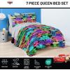 imageJay Franco Comforter Set Includes Sheets and Pillow Covers  Soft and Cozy Bed Set for Stylish Room Decor Blue  The Fantastic Four 5 Piece Twin Size BeddingBlack  Cars