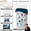 imageJay Franco Comforter Set Includes Sheets and Pillow Covers  Soft and Cozy Bed Set for Stylish Room Decor Blue  The Fantastic Four 5 Piece Twin Size BeddingDark Grey  Harry Potter