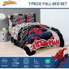 imageJay Franco Comforter Set Includes Sheets and Pillow Covers  Soft and Cozy Bed Set for Stylish Room Decor Blue  The Fantastic Four 5 Piece Twin Size BeddingBlack  Spiderman