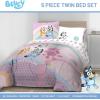 imageJay Franco Comforter Set Includes Sheets and Pillow Covers  Soft and Cozy Bed Set for Stylish Room Decor Blue  The Fantastic Four 5 Piece Twin Size BeddingPink  Bluey