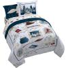 imageJay Franco Comforter Set Includes Sheets and Pillow Covers  Soft and Cozy Bed Set for Stylish Room Decor Blue  The Fantastic Four 5 Piece Twin Size BeddingDark Grey  Harry Potter