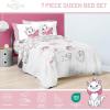 imageJay Franco Comforter Set Includes Sheets and Pillow Covers  Soft and Cozy Bed Set for Stylish Room Decor Blue  The Fantastic Four 5 Piece Twin Size BeddingWhite  Aristocats