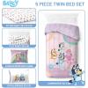 imageJay Franco Comforter Set Includes Sheets and Pillow Covers  Soft and Cozy Bed Set for Stylish Room Decor Blue  The Fantastic Four 5 Piece Twin Size BeddingPink  Bluey