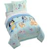 imageJay Franco Comforter Set Includes Sheets and Pillow Covers  Soft and Cozy Bed Set for Stylish Room Decor Blue  The Fantastic Four 5 Piece Twin Size BeddingBlue  Bluey
