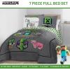 imageJay Franco Comforter Set Includes Sheets and Pillow Covers  Soft and Cozy Bed Set for Stylish Room Decor Blue  The Fantastic Four 5 Piece Twin Size BeddingGrey  Minecraft Movie