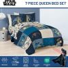 imageJay Franco Comforter Set Includes Sheets and Pillow Covers  Soft and Cozy Bed Set for Stylish Room Decor Blue  The Fantastic Four 5 Piece Twin Size BeddingBlue  Star Wars 01