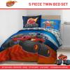 imageJay Franco Comforter Set Includes Sheets and Pillow Covers  Soft and Cozy Bed Set for Stylish Room Decor Blue  The Fantastic Four 5 Piece Twin Size BeddingBlue  Blaze  the Monster Machines