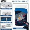 imageJay Franco Comforter Set Includes Sheets and Pillow Covers  Soft and Cozy Bed Set for Stylish Room Decor Blue  The Fantastic Four 5 Piece Twin Size BeddingDark Blue  Star Wars
