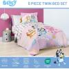 imageJay Franco Comforter Set Includes Sheets and Pillow Covers  Soft and Cozy Bed Set for Stylish Room Decor Blue  The Fantastic Four 5 Piece Twin Size BeddingPink  Bluey