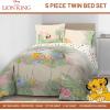 imageJay Franco Comforter Set Includes Sheets and Pillow Covers  Soft and Cozy Bed Set for Stylish Room Decor Blue  The Fantastic Four 5 Piece Twin Size BeddingMulti  Lion King