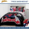 imageJay Franco Comforter Set Includes Sheets and Pillow Covers  Soft and Cozy Bed Set for Stylish Room Decor Blue  The Fantastic Four 5 Piece Twin Size BeddingBlack  Spiderman