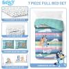 imageJay Franco Comforter Set Includes Sheets and Pillow Covers  Soft and Cozy Bed Set for Stylish Room Decor Blue  The Fantastic Four 5 Piece Twin Size BeddingMulti  Bluey  Bingo